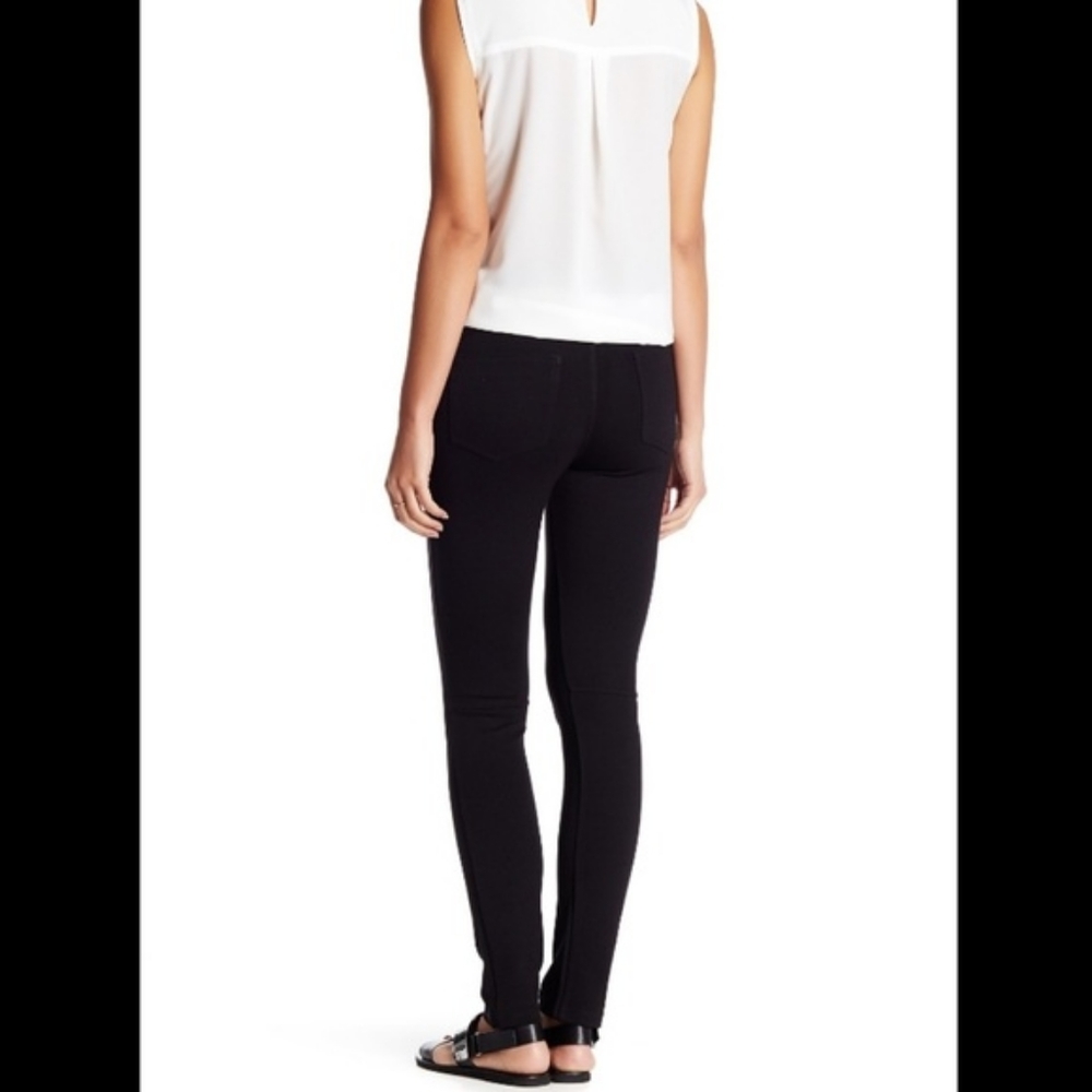 Sanctuary Womens Pull on Ponte Pants Black Rayon Stretch Size Small - Picture 2 of 3